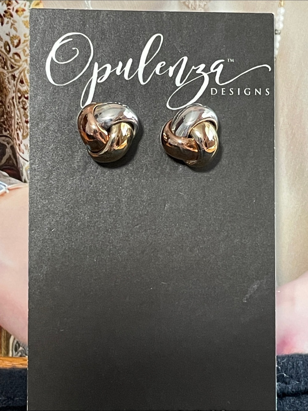 Opulenza Tri Color Post Earrings